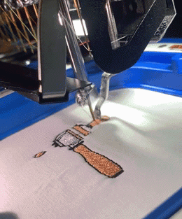 WZB Coffee Stickmaschine