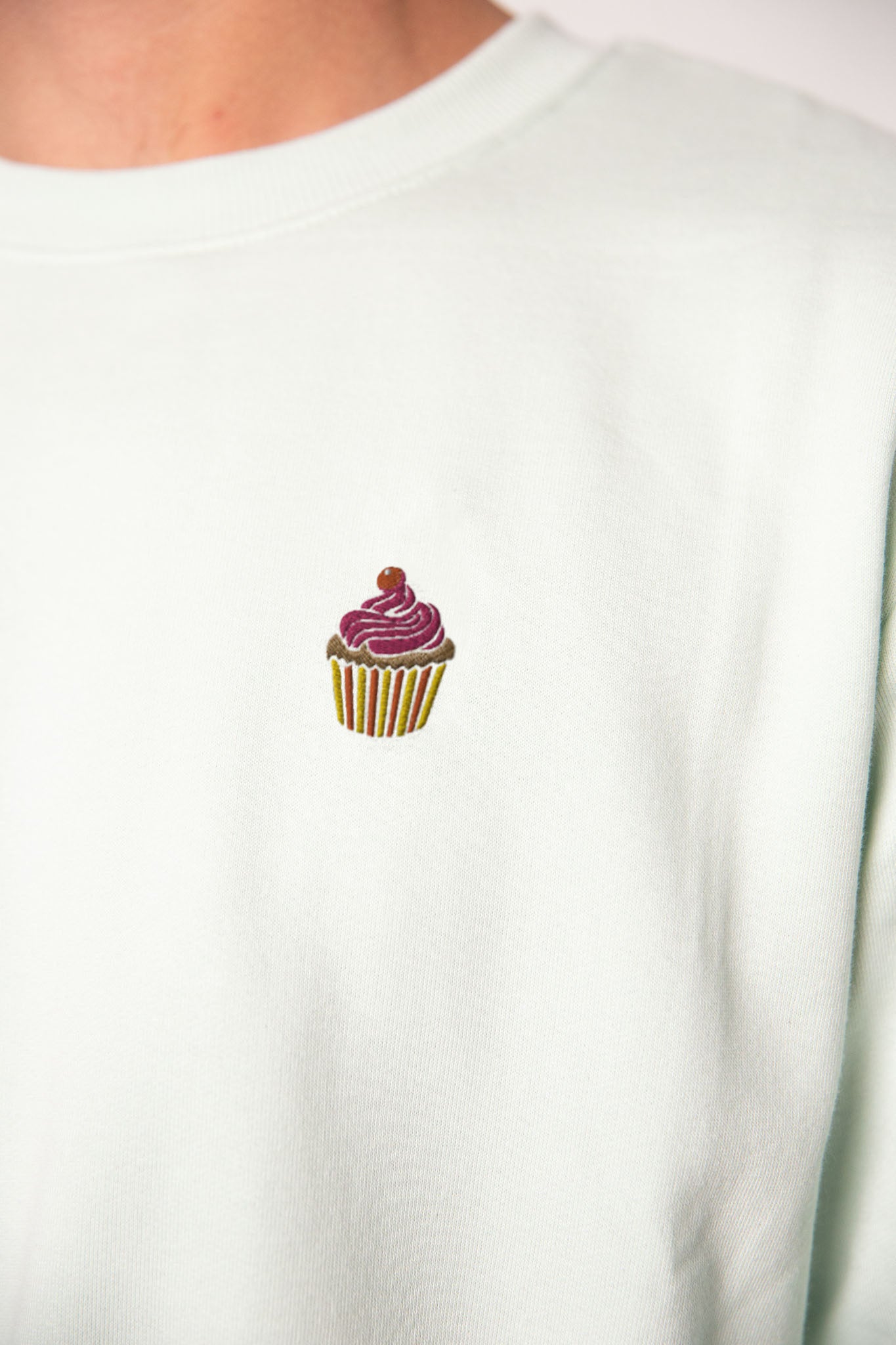 Cupcake | Bestickter Bio-Baumwoll Pullover