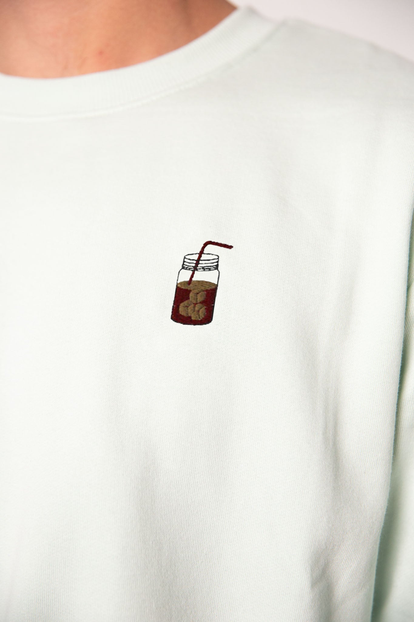 Cold Brew | Bestickter Bio-Baumwoll Pullover
