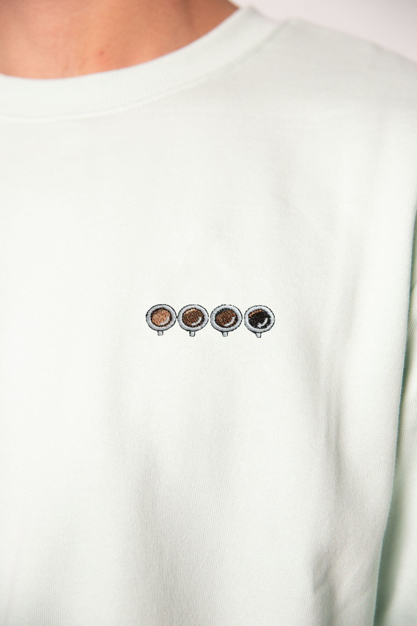 Quattro Espressi | Bestickter Bio-Baumwoll Männer Pullover