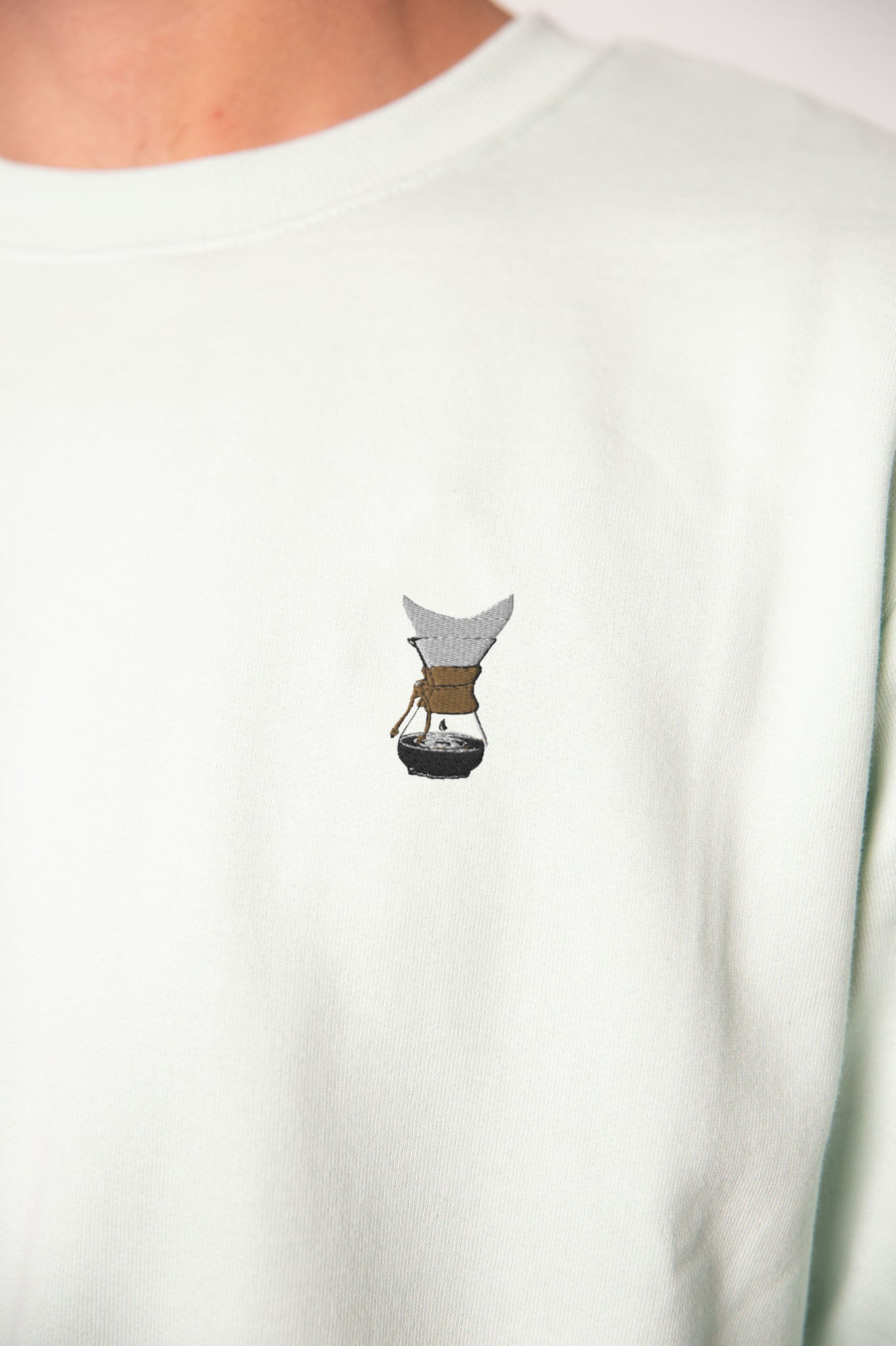Sophisticated filter | Bestickter Bio-Baumwoll Männer Pullover