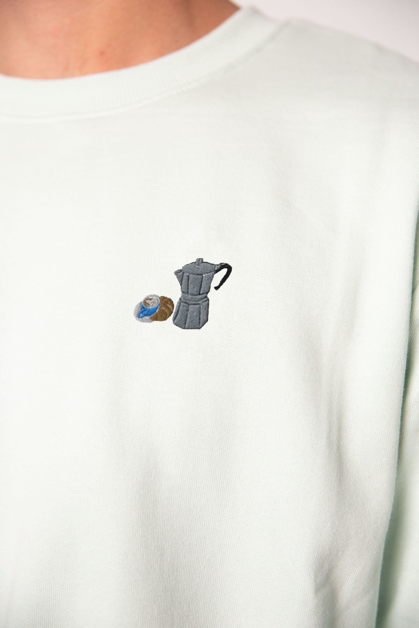 Morning Coffee Set | Bestickter Bio-Baumwoll Pullover