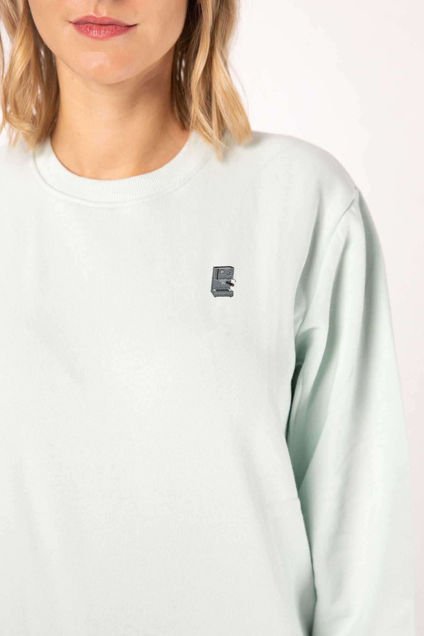 Siebträgermaschine | Bestickter Bio-Baumwoll Pullover