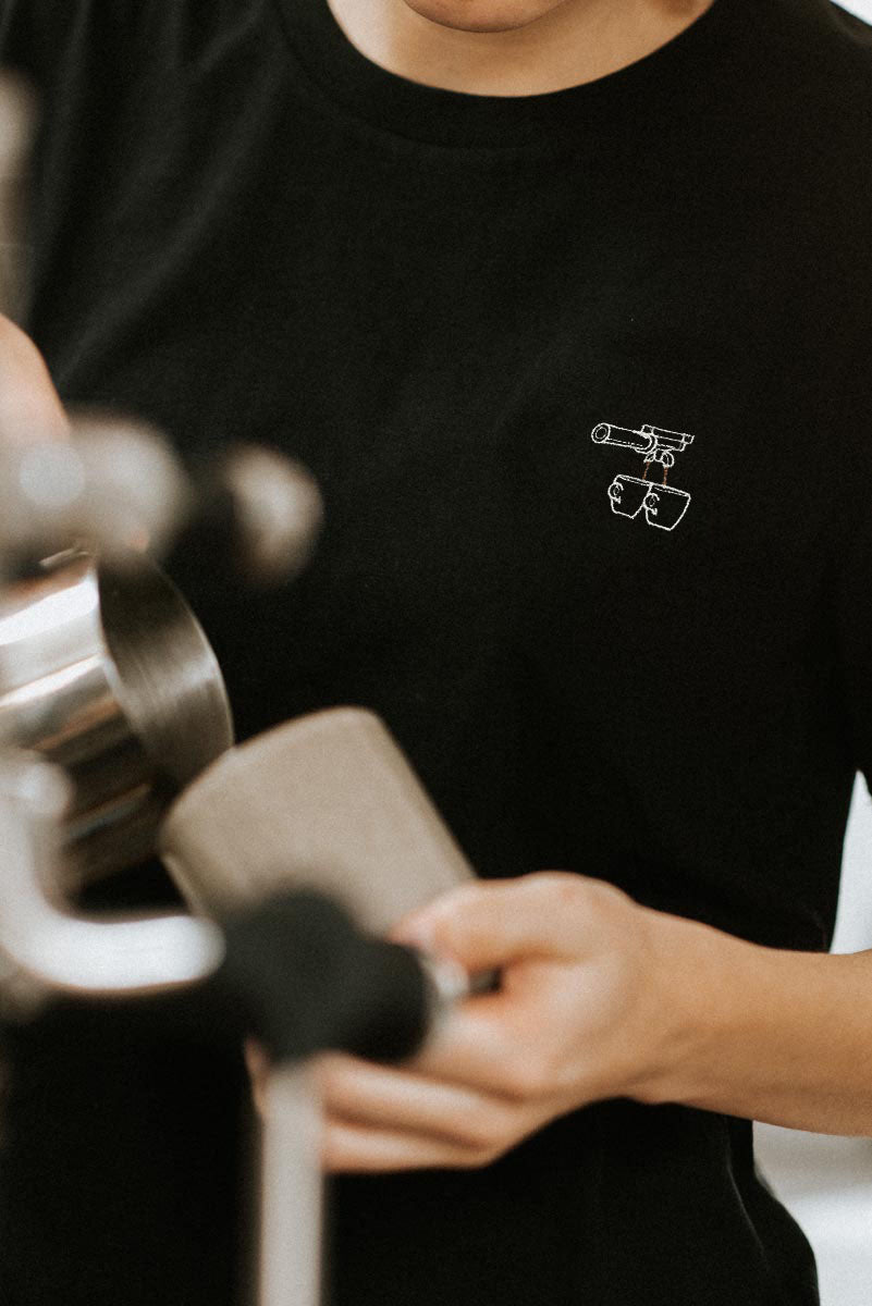 Due Caffè | Besticktes Bio Baumwoll Damen T-Shirt