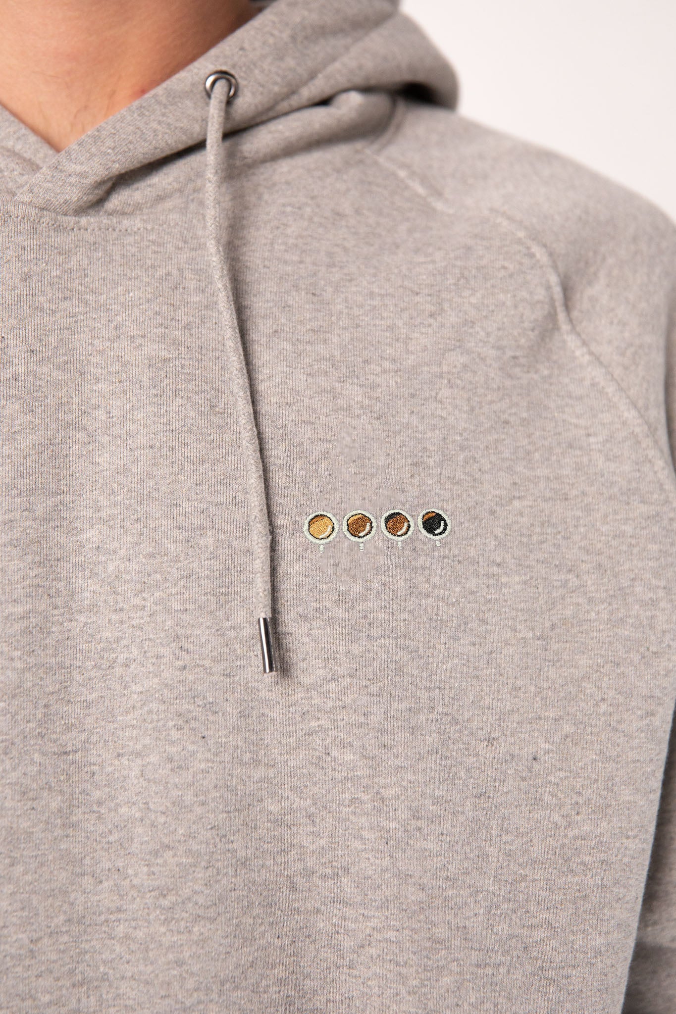 Quattro Espressi | Bestickter Männer Bio Baumwoll Hoodie