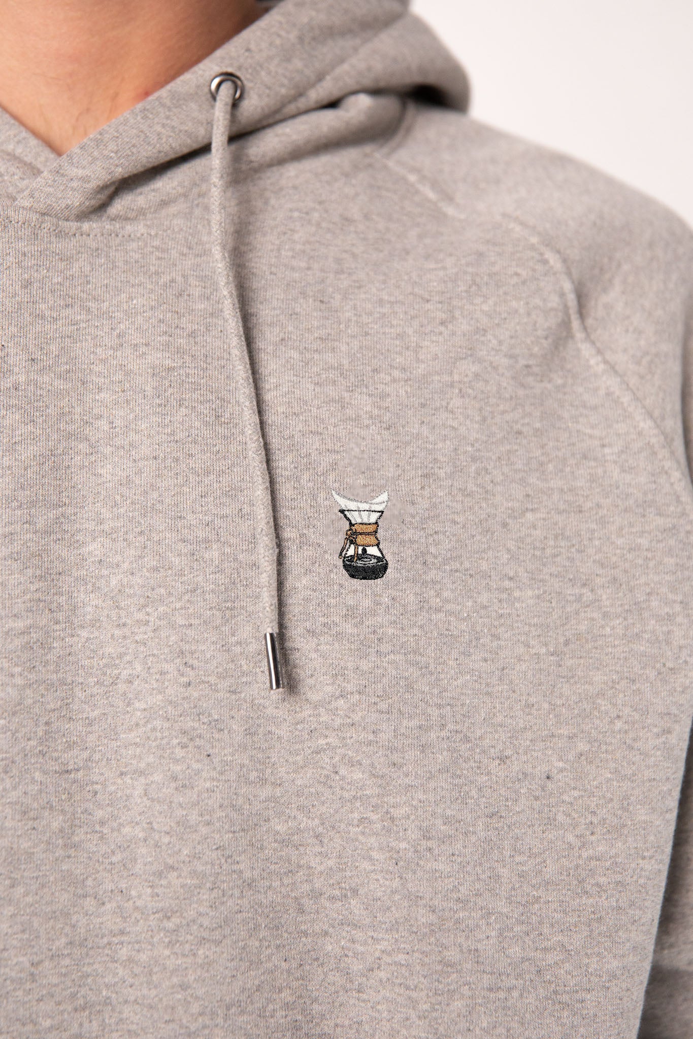 Sophisticated Filter | Bestickter Bio Baumwoll Männer Hoodie