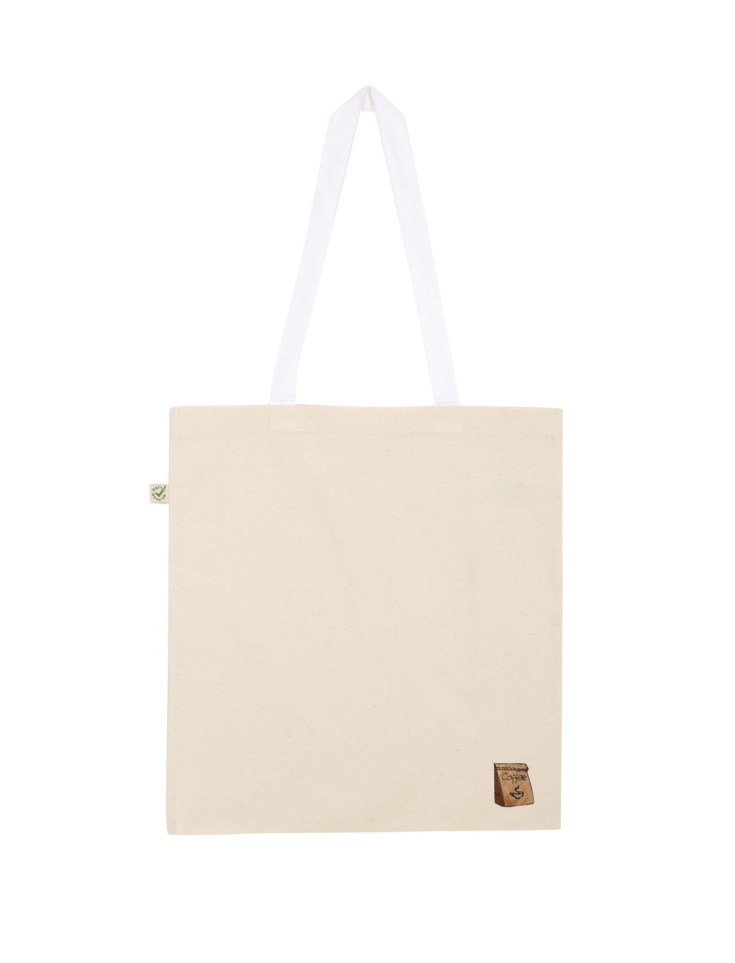 Coffee Bag | Bestickte Bio Baumwoll Tragetasche