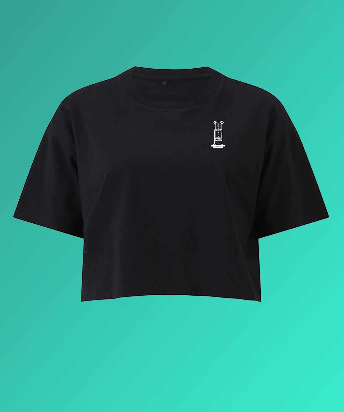 Air Coffee | Besticktes Bio Crop Top