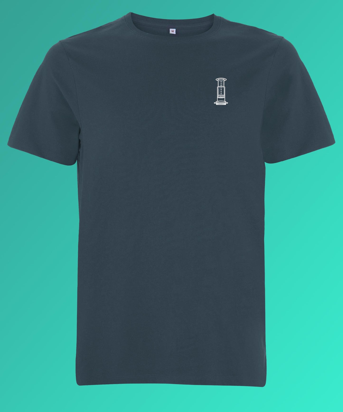 Air Coffee | Besticktes Bio Baumwoll Männer T-Shirt