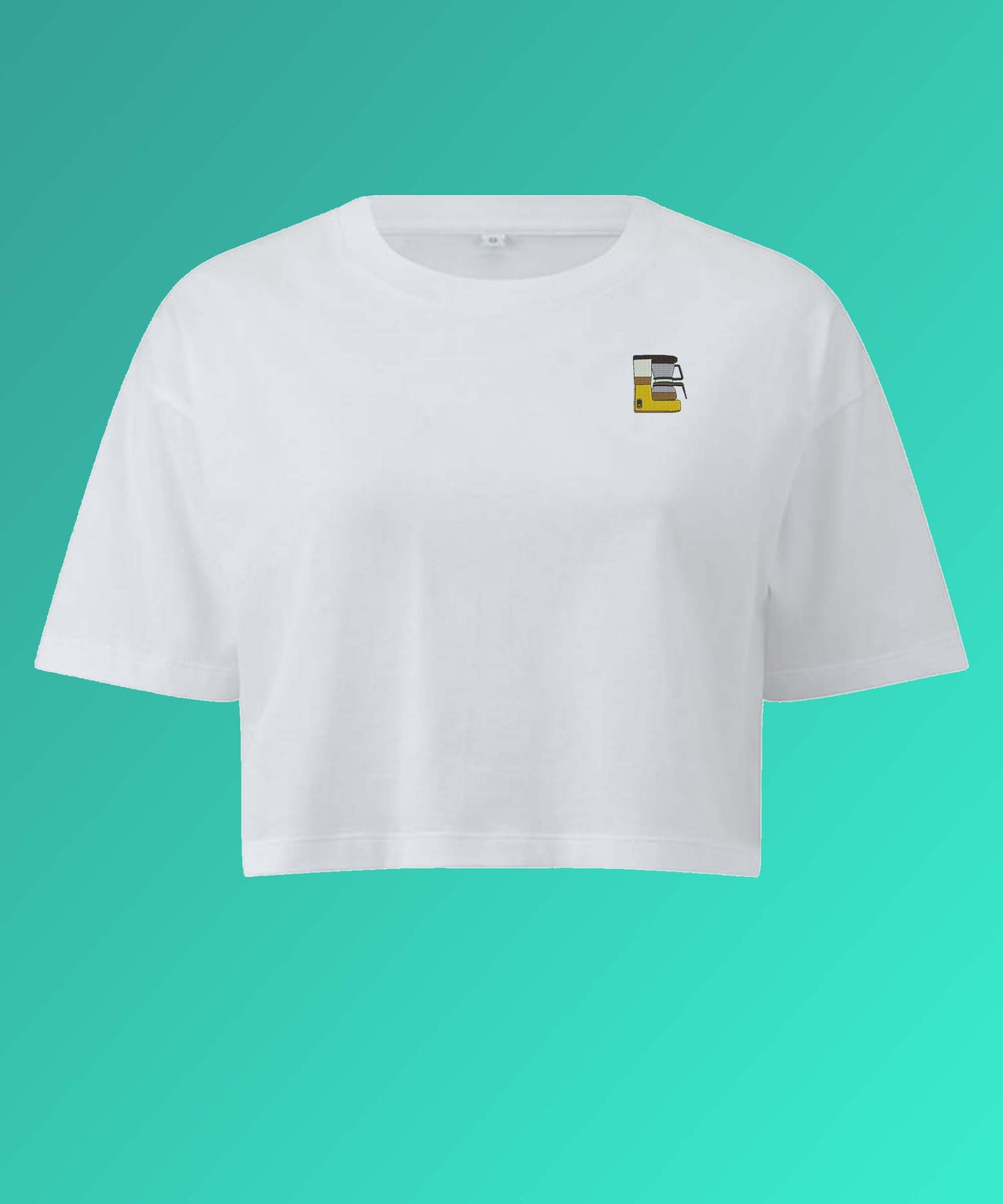 Filterkaffeemaschine | Besticktes Bio Crop Top