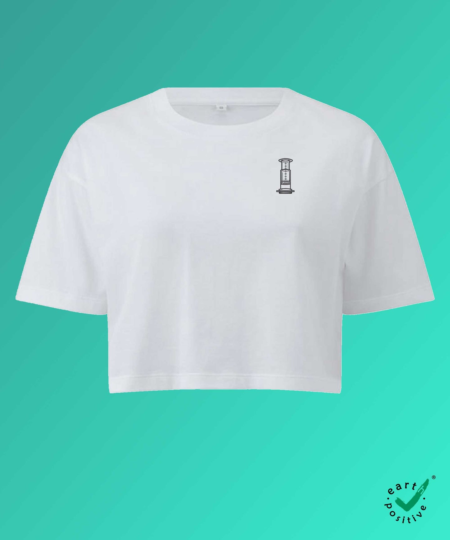 Air Coffee | Besticktes Bio Crop Top