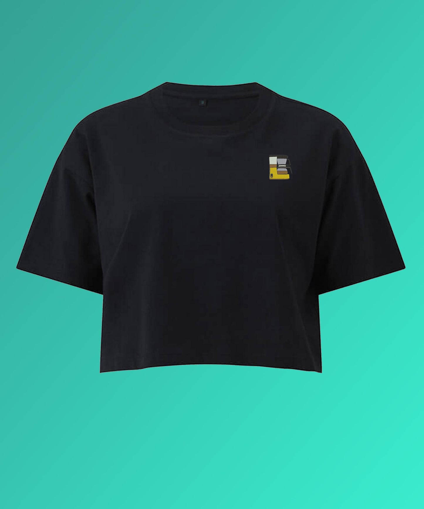 Filterkaffeemaschine | Besticktes Bio Crop Top