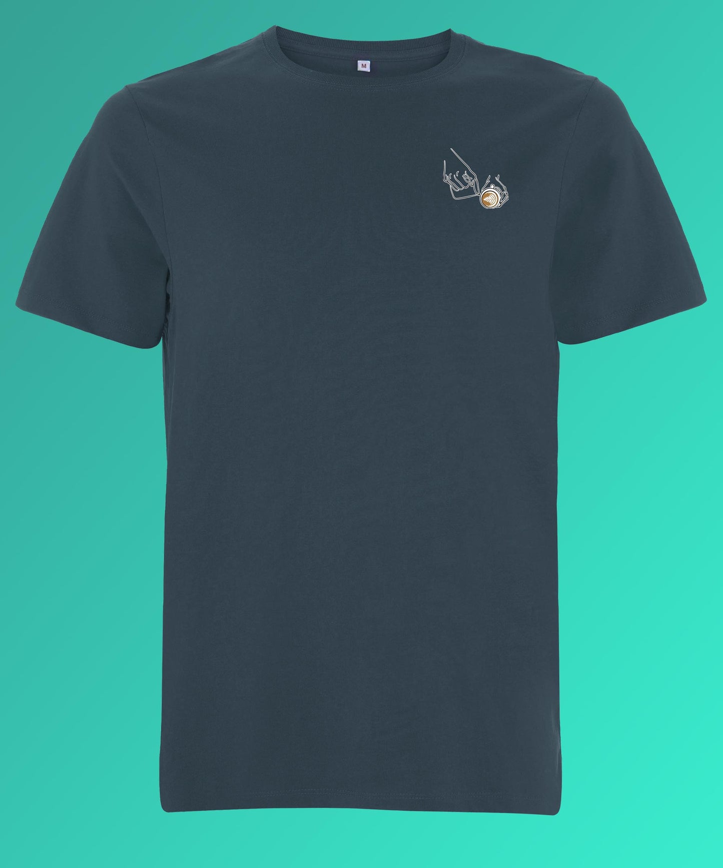 Latte Art | Besticktes Organic Bio Baumwoll-T-Shirt