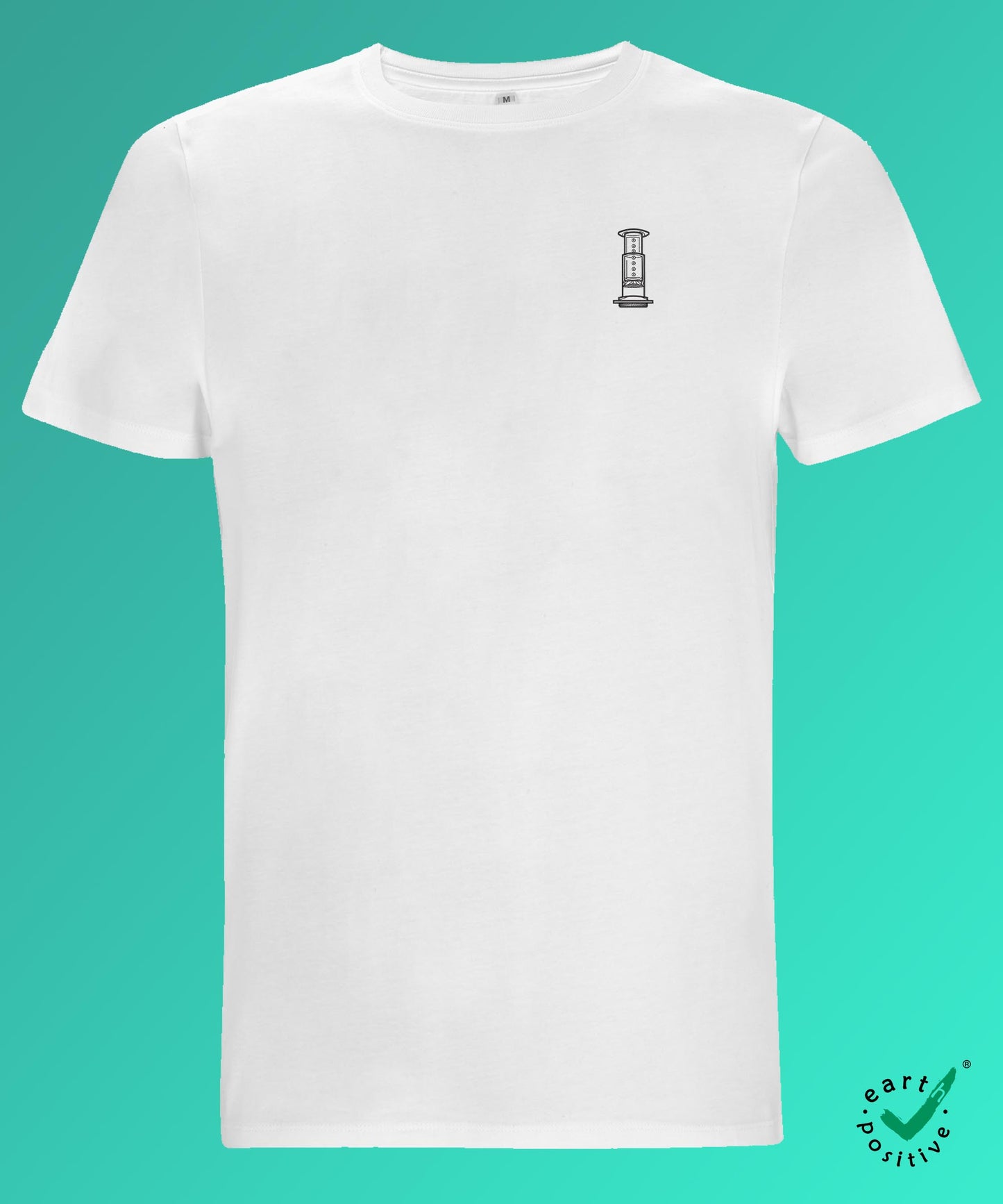 Air Coffee | Besticktes Bio Baumwoll Männer T-Shirt