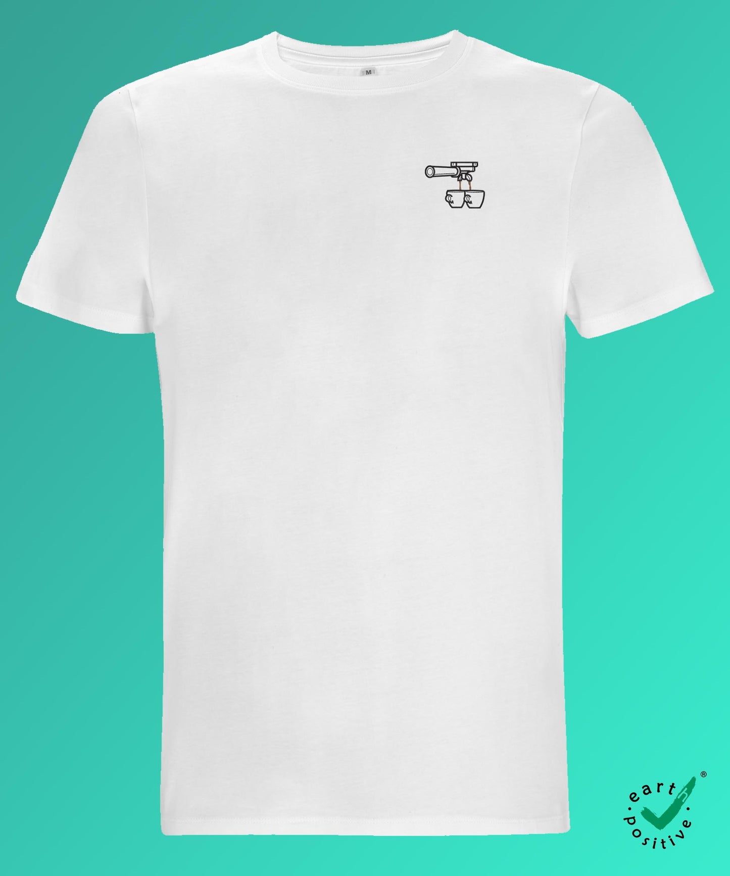 Due Caffè | Besticktes Bio Baumwoll Männer T-Shirt
