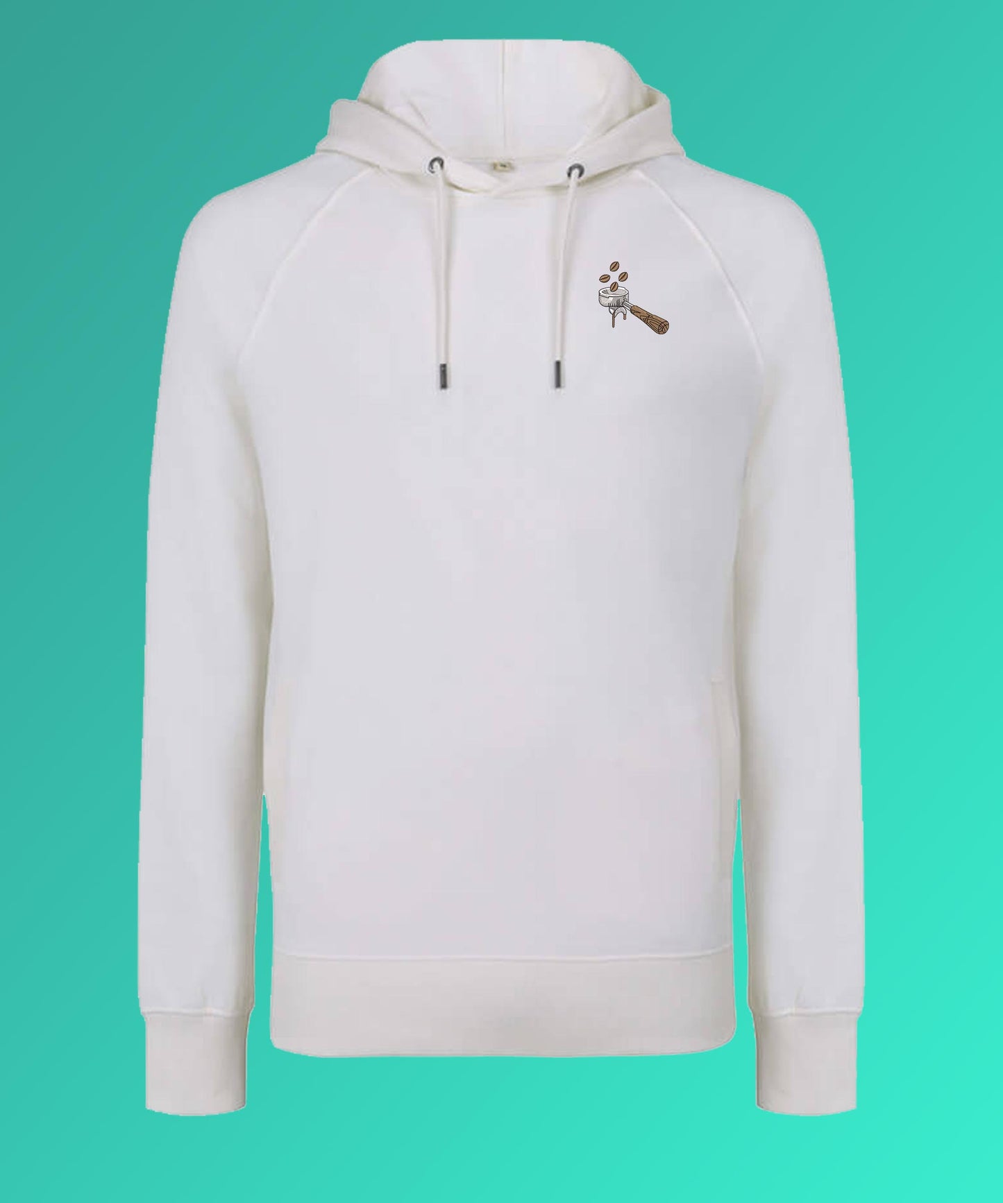 Siebträger Beans | Bestickter Frauen Bio Baumwoll Hoodie