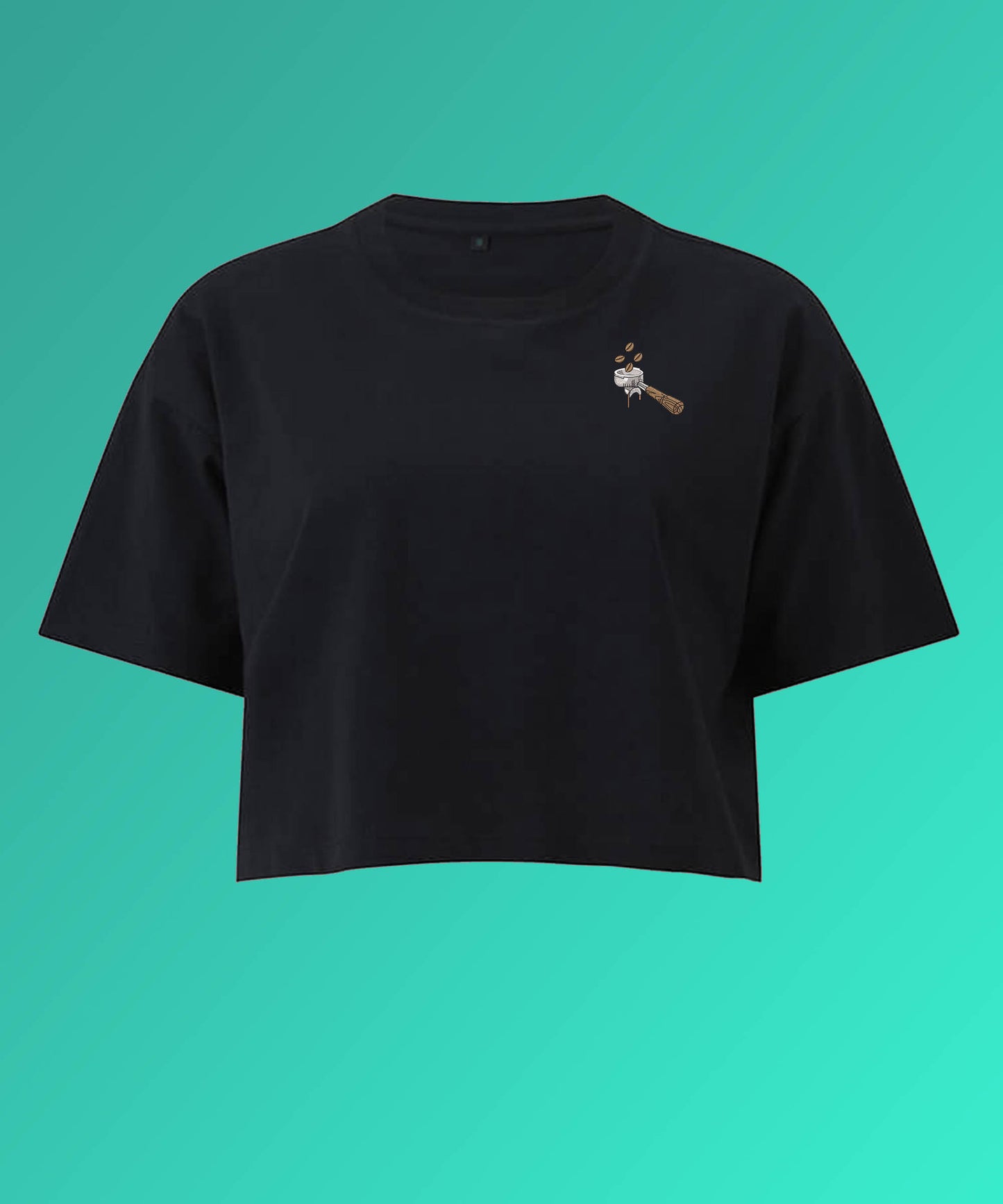 Siebträger Beans | Besticktes Bio Crop Top