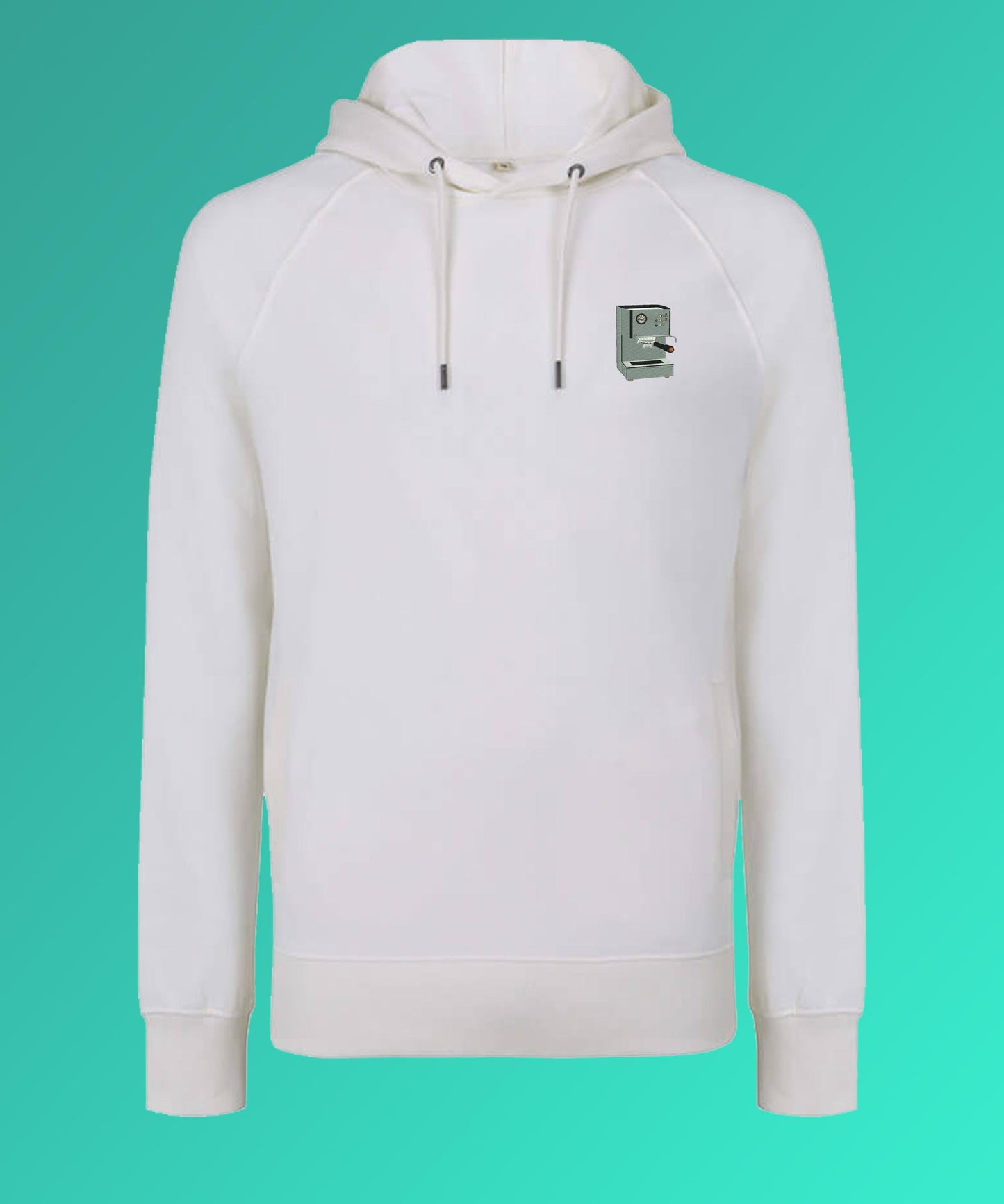 Siebträgermaschine | Bestickter Männer Bio Baumwoll Hoodie