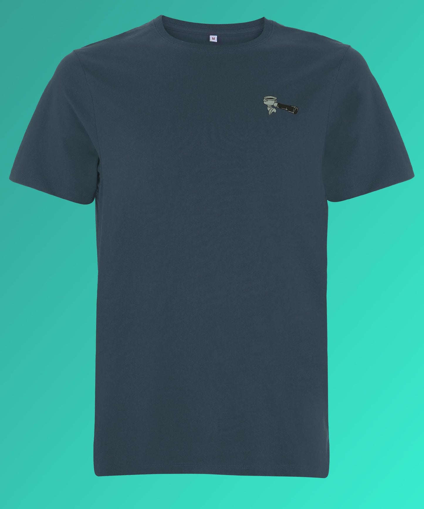 Siebträger | Besticktes Organic Bio Baumwoll-T-Shirt