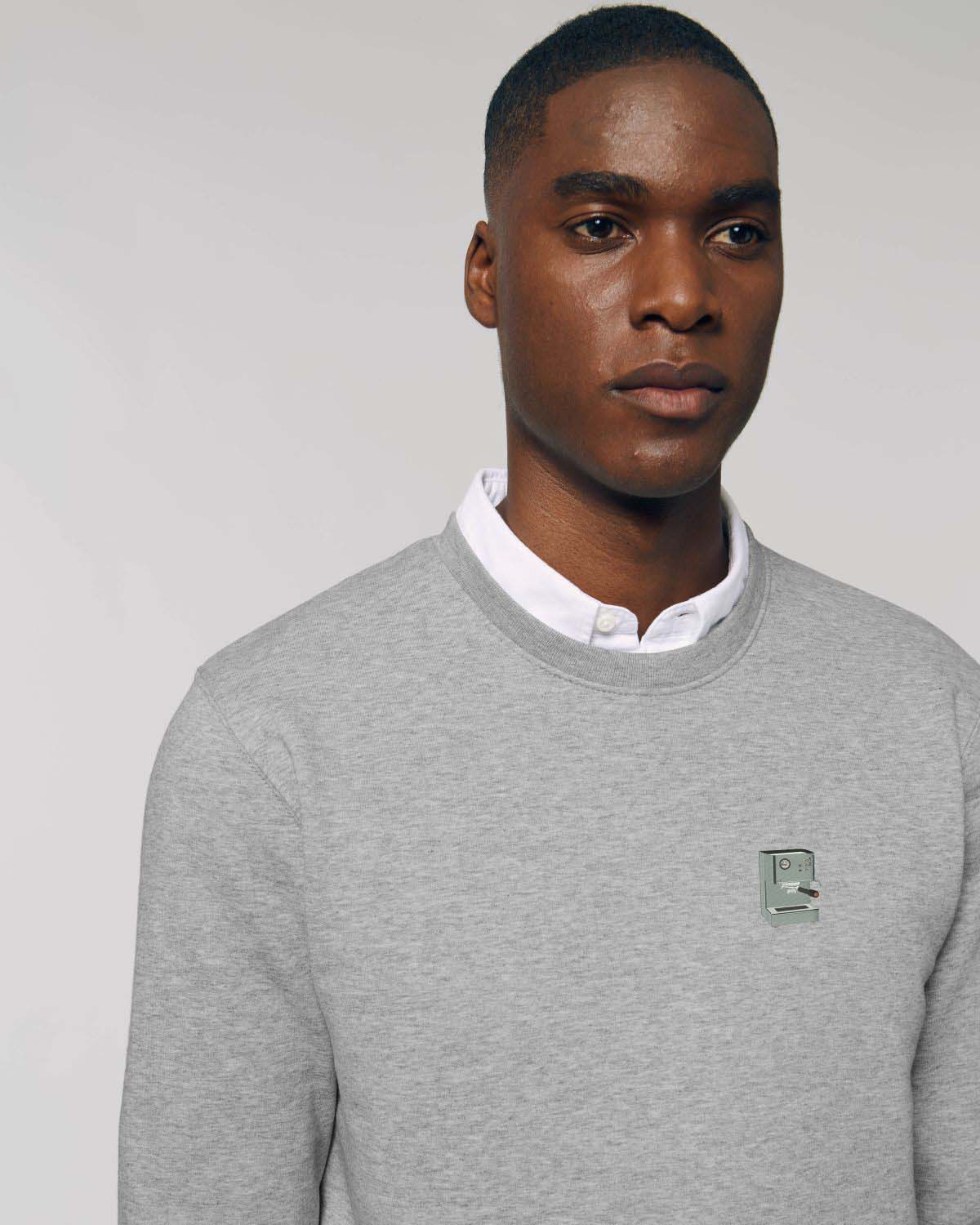 Siebträgermaschine | Bestickter Bio-Baumwoll Pullover