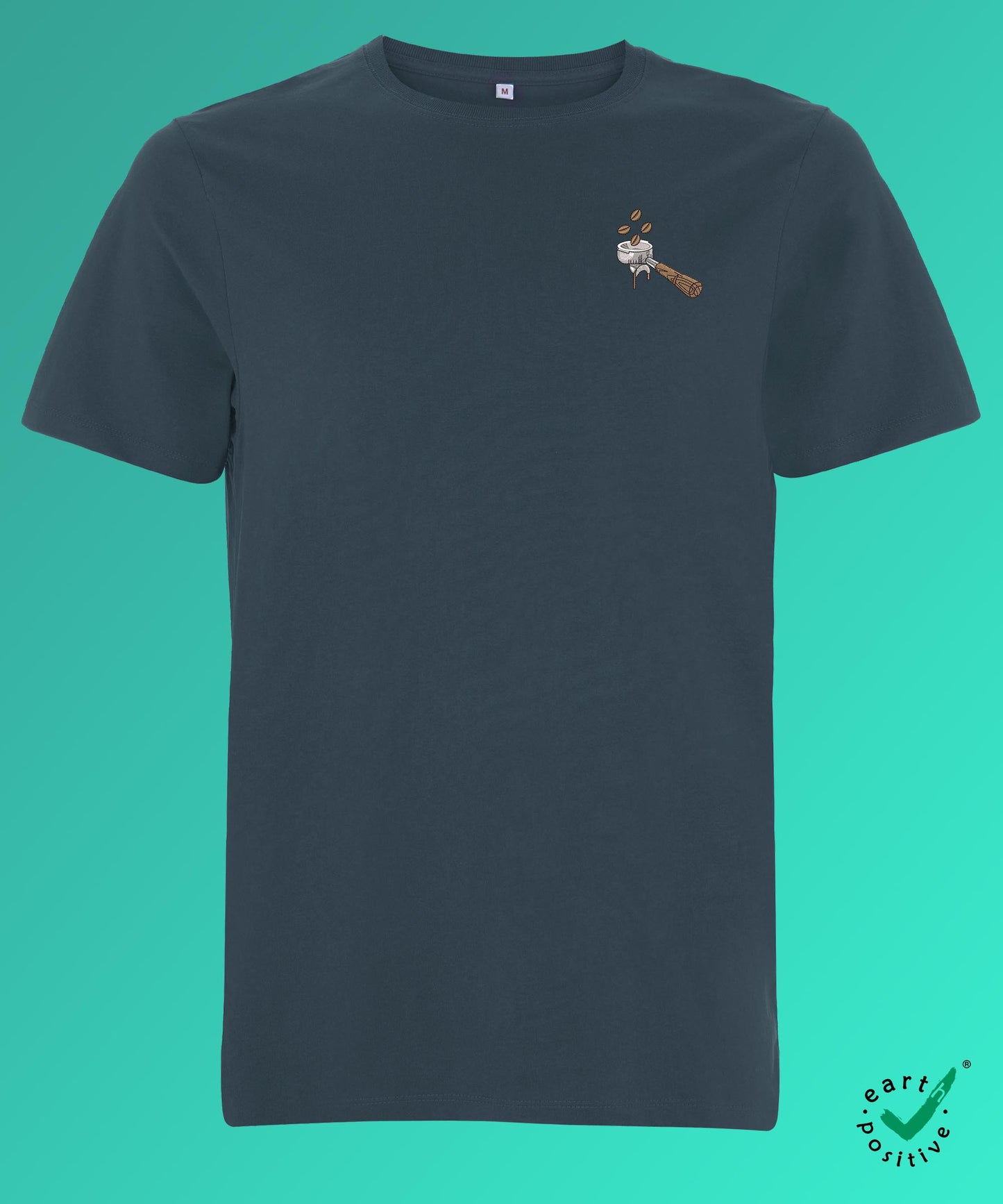 Siebträger Beans | Besticktes Bio Baumwoll Männer T-Shirt