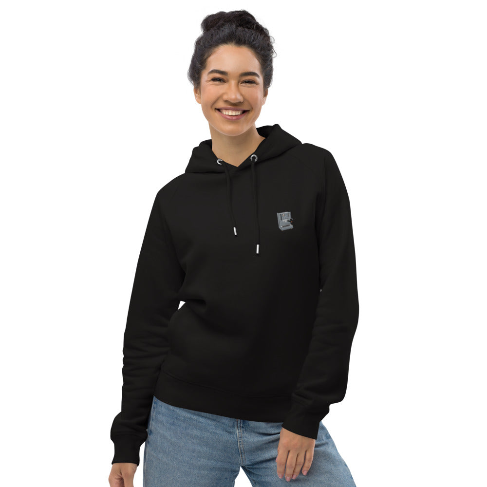 Siebträgermaschine | Bestickter Frauen Bio Baumwoll Hoodie