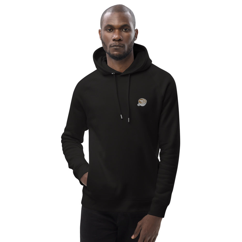 Flat White | Bestickter Organic Bio Baumwoll Hoodie