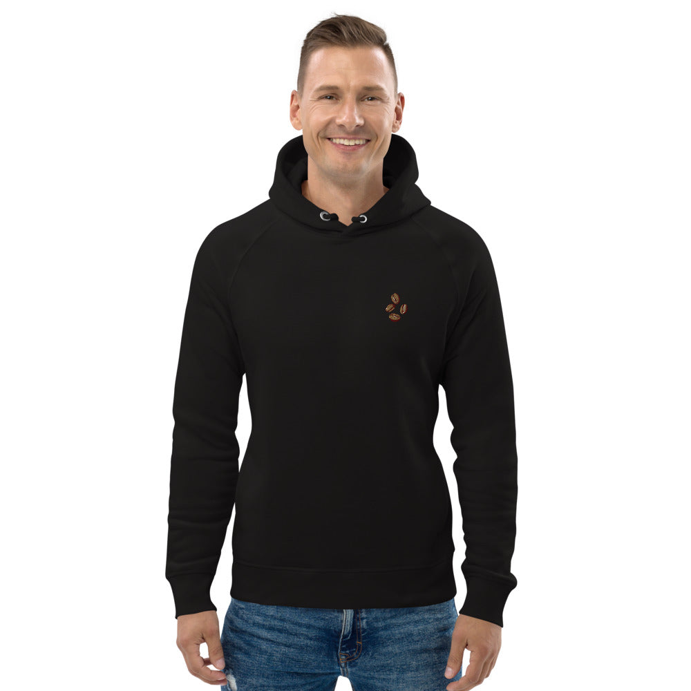 Coffee beans | Bestickter Männer Bio Baumwoll Hoodie