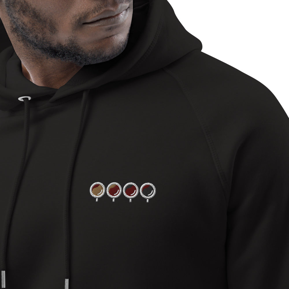 Quattro Espressi | Bestickter Männer Bio Baumwoll Hoodie