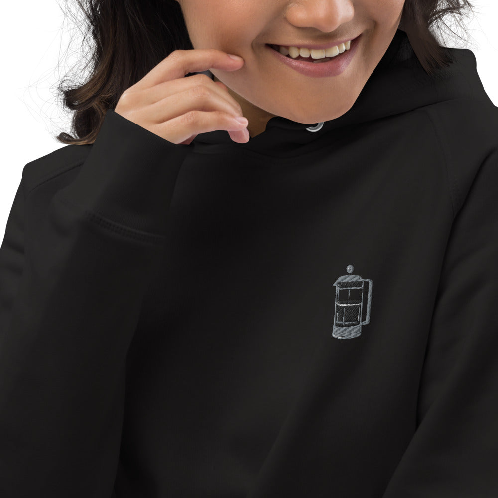 French Press | Bestickter Frauen Bio Baumwoll Hoodie
