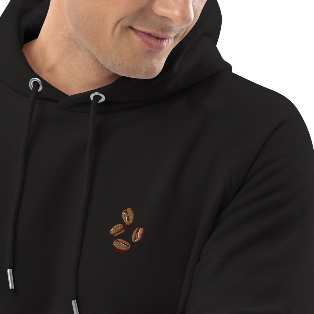 Coffee beans | Bestickter Männer Bio Baumwoll Hoodie