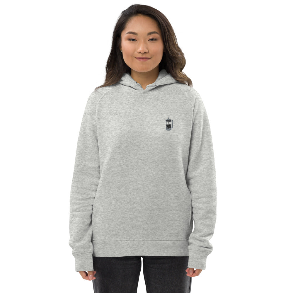 French Press | Bestickter Frauen Bio Baumwoll Hoodie