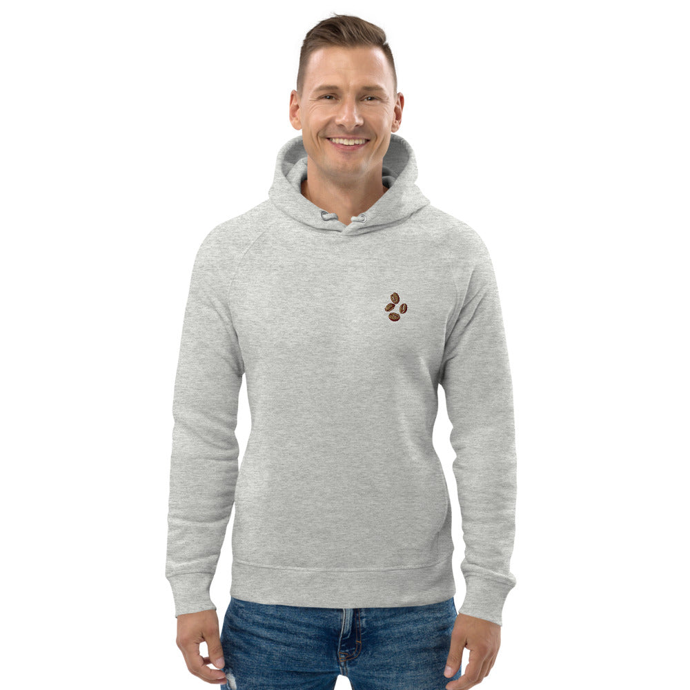 Coffee beans | Bestickter Männer Bio Baumwoll Hoodie