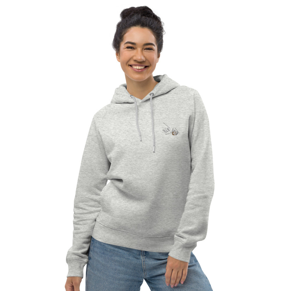 Latte Art | Bestickter Frauen Bio Baumwoll Hoodie