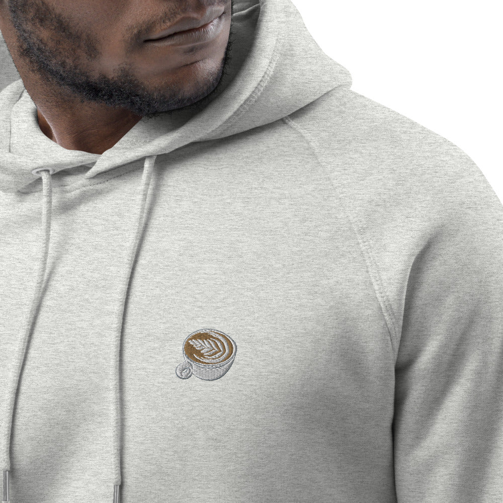Flat White | Bestickter Organic Bio Baumwoll Hoodie