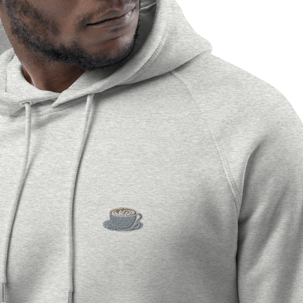 Kaffeetasse | Bestickter Organic Bio Baumwoll Hoodie