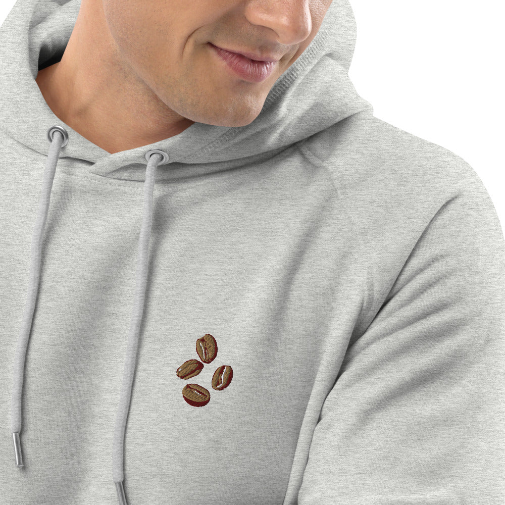 Coffee beans | Bestickter Männer Bio Baumwoll Hoodie