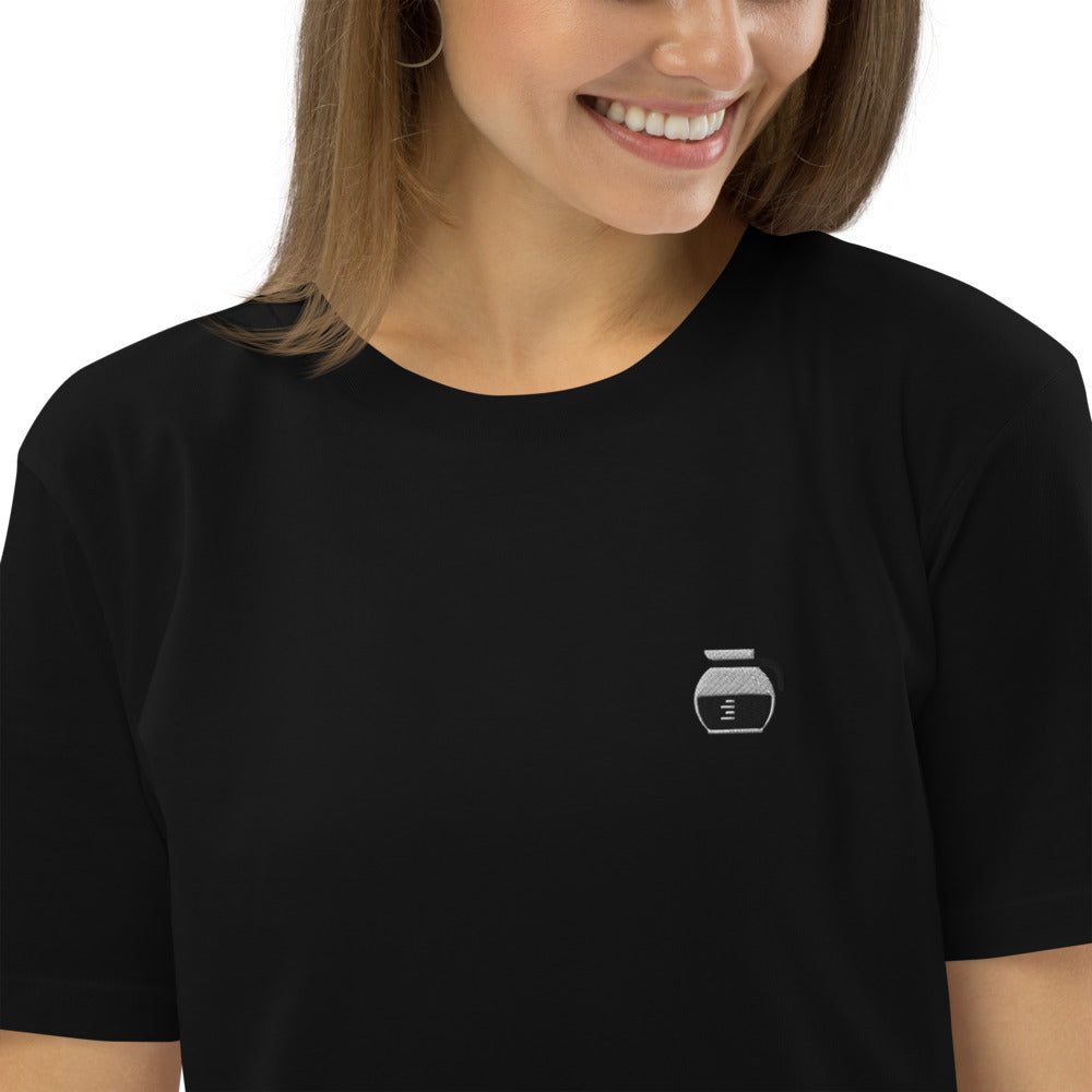 Filterkaffee | Besticktes Oversized Organic Bio Baumwoll-T-Shirt