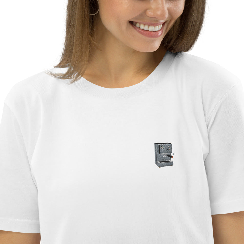 Siebträgermaschine | Besticktes Oversized Organic Bio Baumwoll-T-Shirt