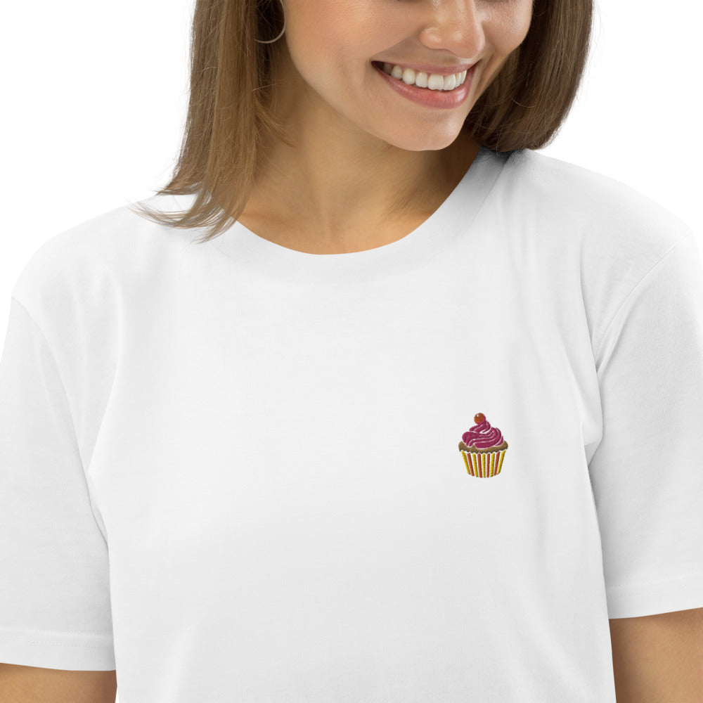 Cupcake | Besticktes Oversized Organic Bio Baumwoll-T-Shirt