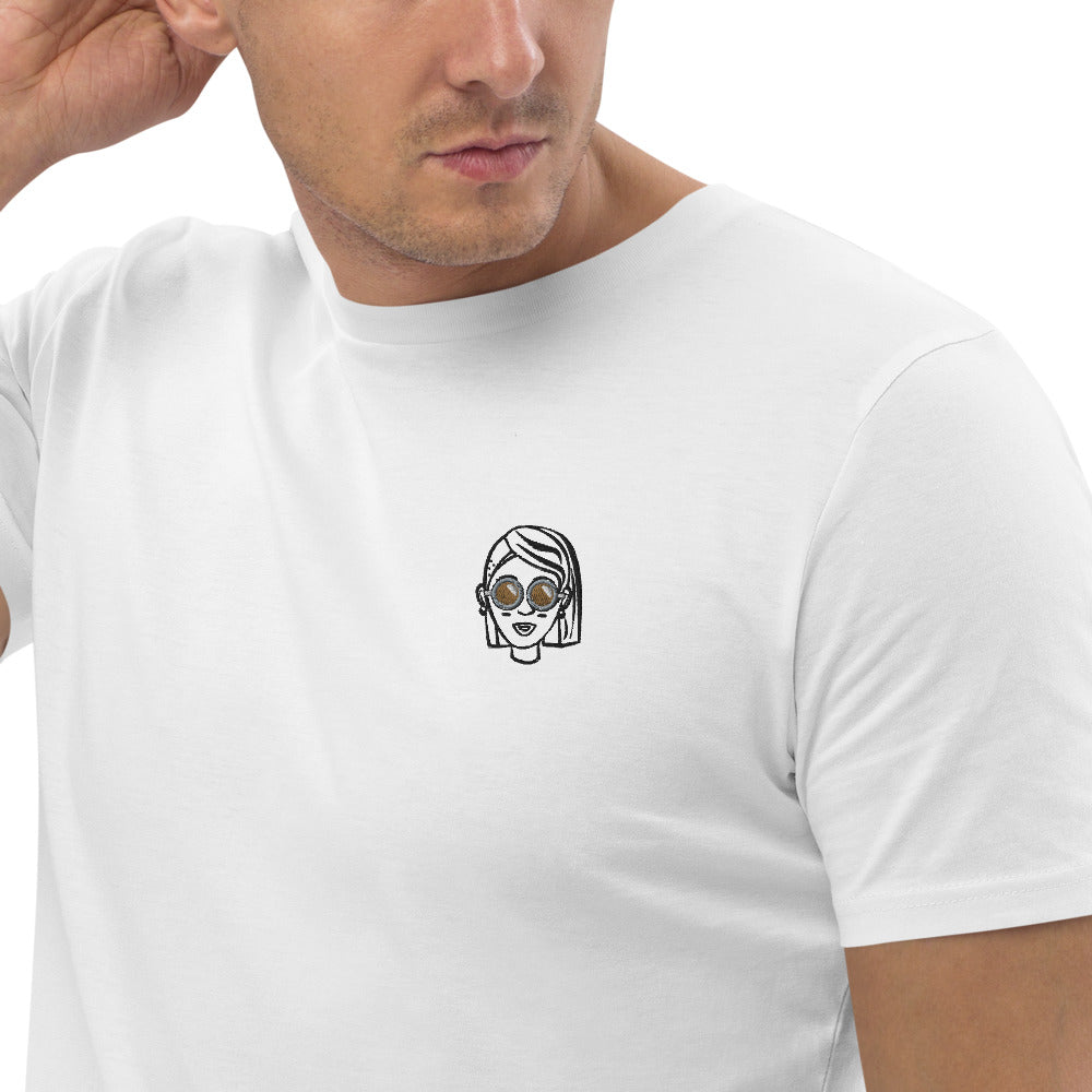 Kaffee Hipsteria | Besticktes Organic Bio Baumwoll-T-Shirt
