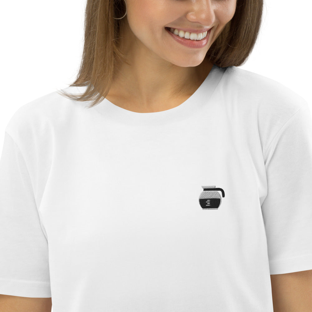 Filterkaffee | Besticktes Oversized Organic Bio Baumwoll-T-Shirt