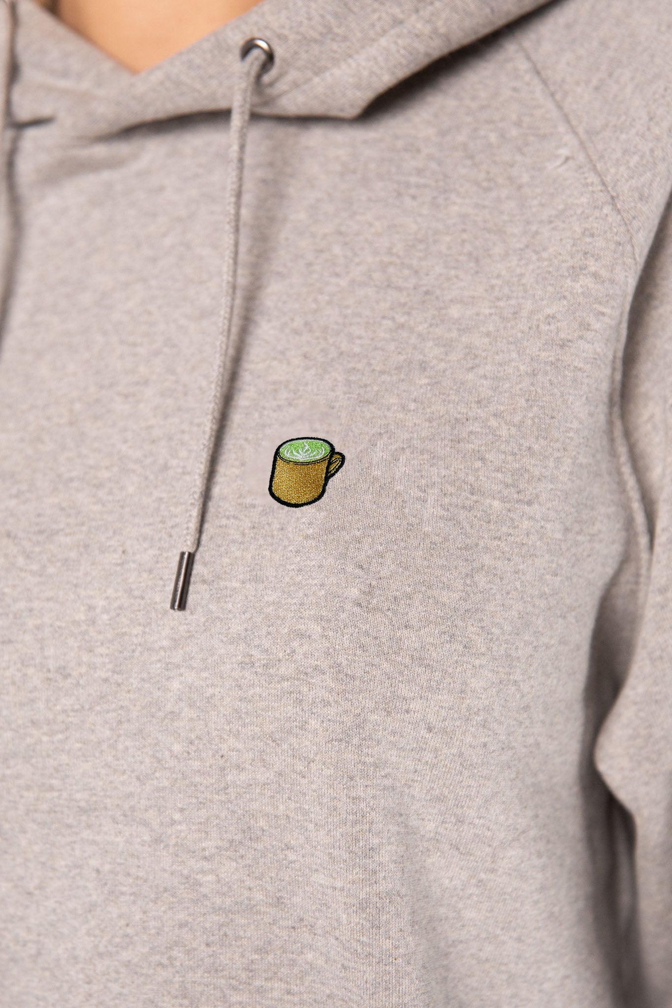 Matcha Latte | Bestickter Frauen Bio Baumwoll Hoodie