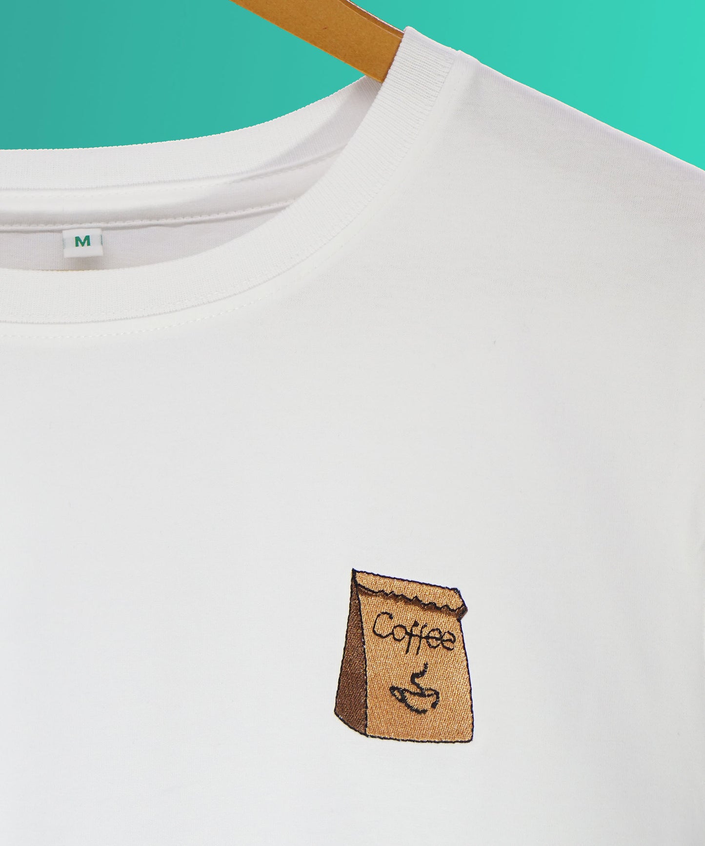 Coffee Bag | Besticktes Organic Bio Baumwoll T-Shirt
